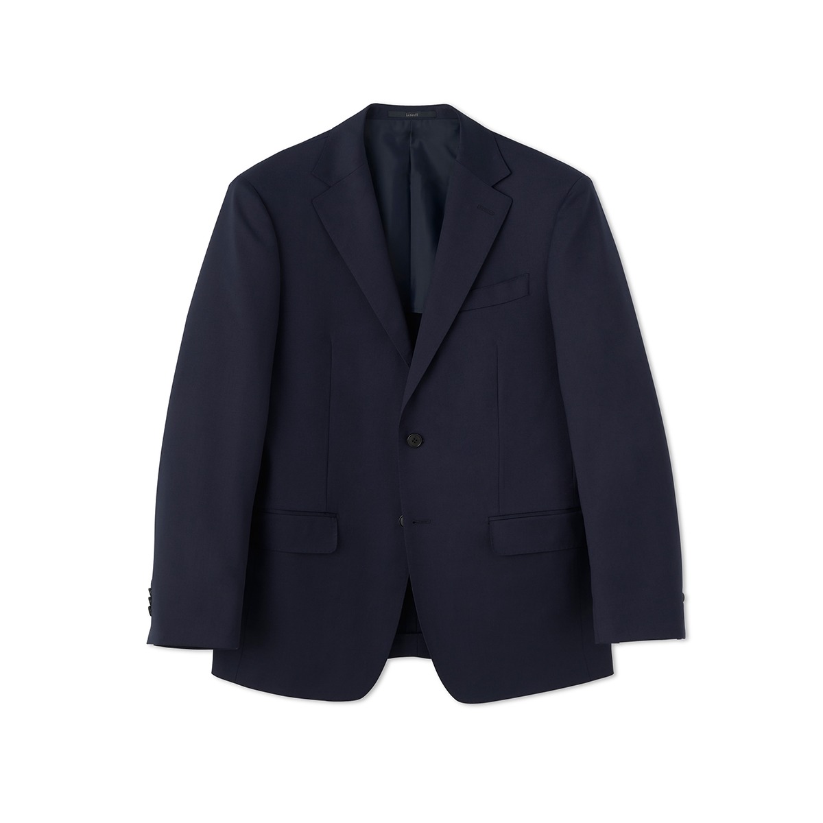 NAVY SOLID WOOL STRETCH SUIT